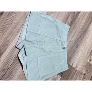 Roxy Mint Green Corduroy High Waisted Patch Pocket Shorts Womens Size 27